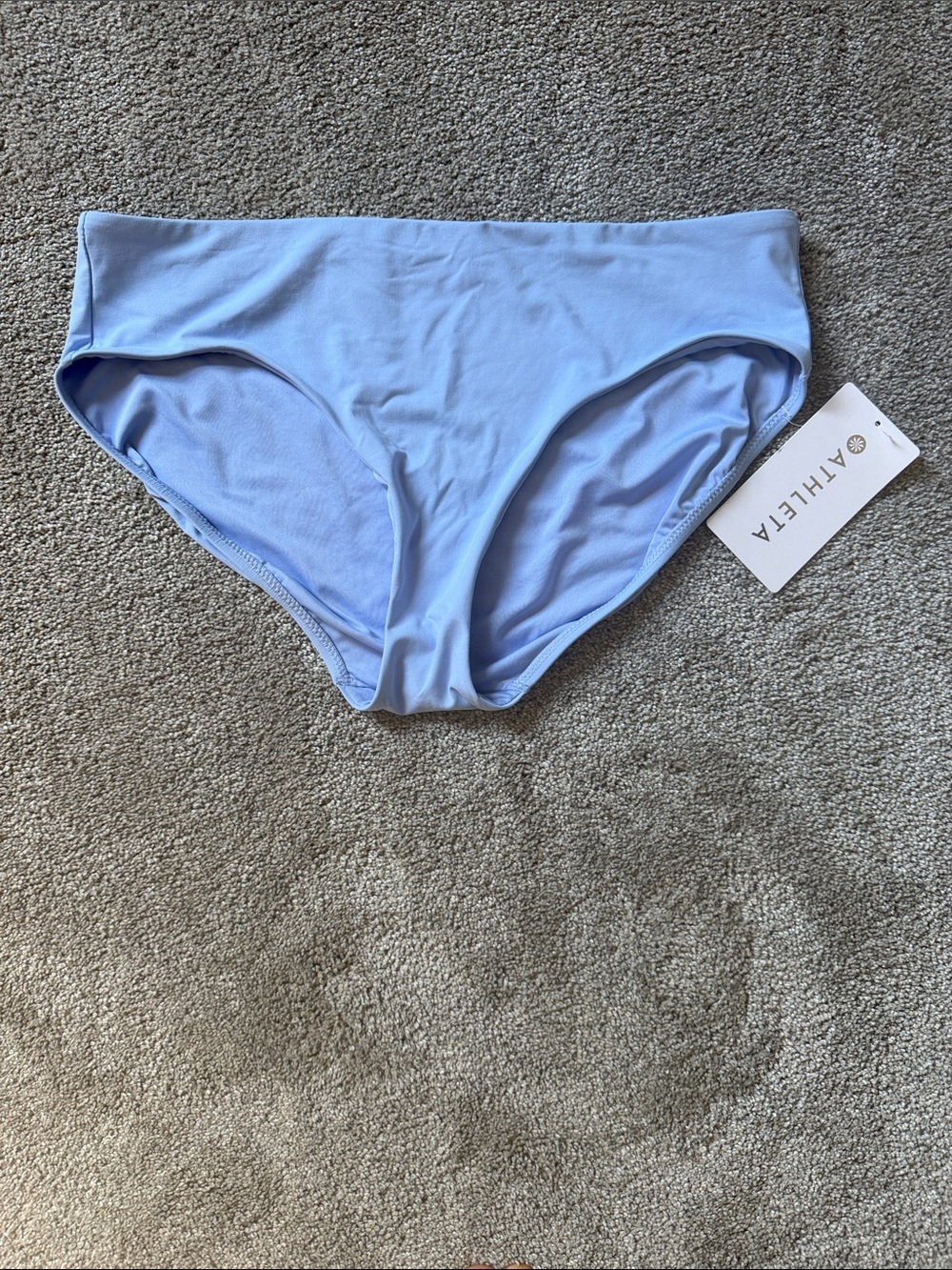 Athleta Pastel Blue High-Rise Clean Full Bikini Swimsuit Bottoms